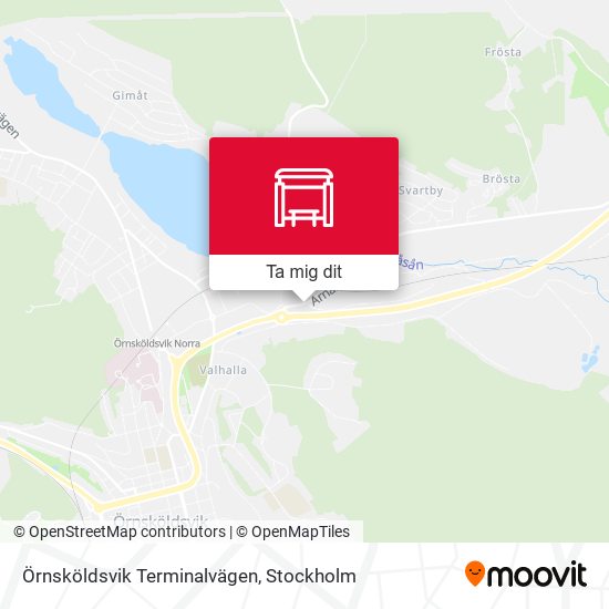 Örnsköldsvik Terminalvägen karta