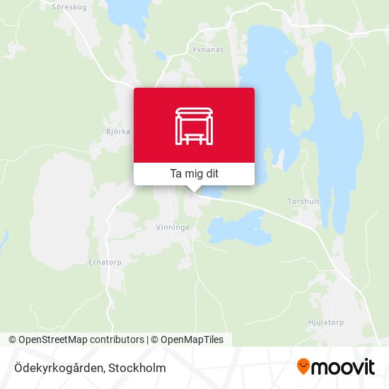 Ödekyrkogården karta