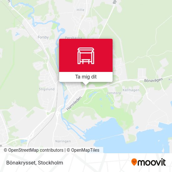 Bönakrysset karta