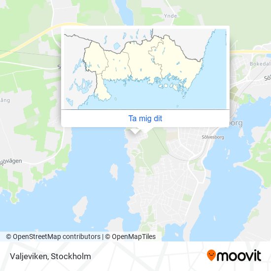 Valjeviken karta