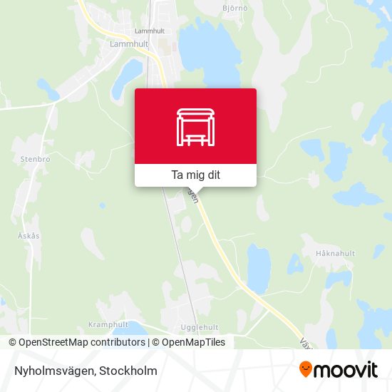 Nyholmsvägen karta