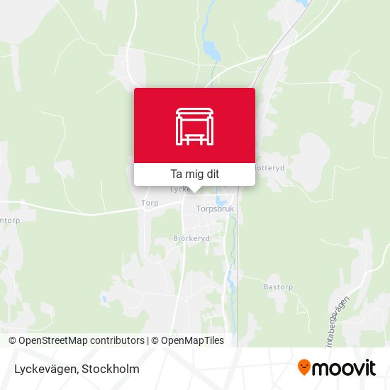 Lyckevägen karta