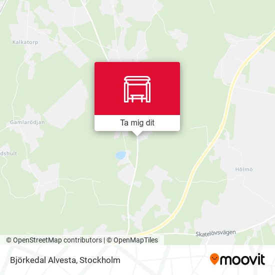 Björkedal Alvesta karta