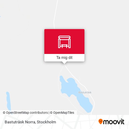 Bastuträsk Norra karta