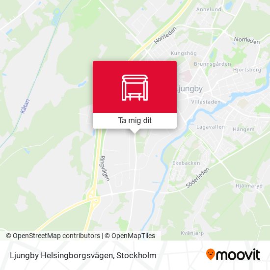 Ljungby Helsingborgsvägen karta