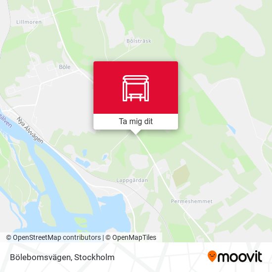 Bölebomsvägen karta
