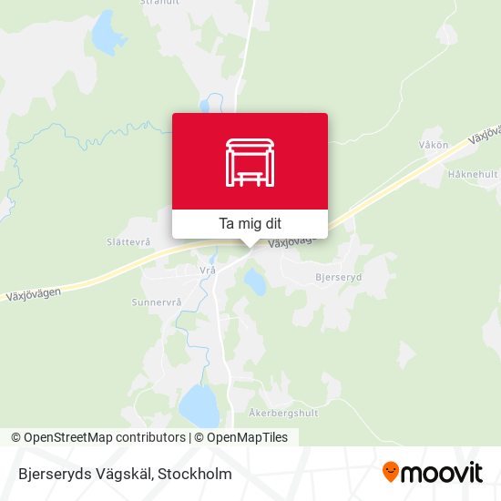 Bjerseryds Vägskäl karta