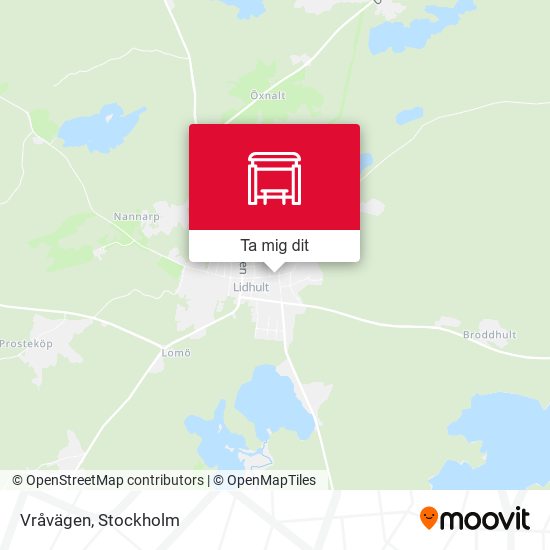 Vråvägen karta