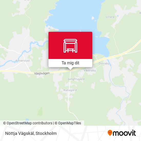 Nöttja Vägskäl karta