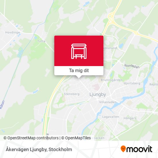 Åkervägen Ljungby karta