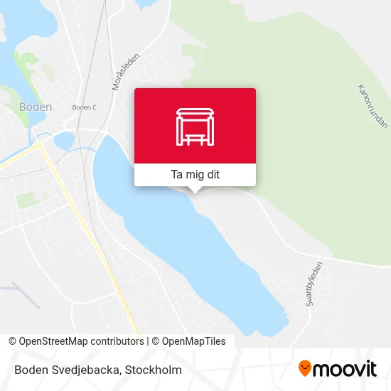 Boden Svedjebacka karta