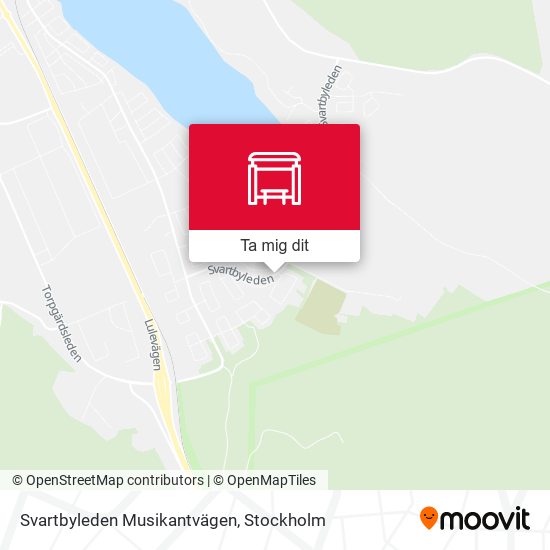 Svartbyleden Musikantvägen karta