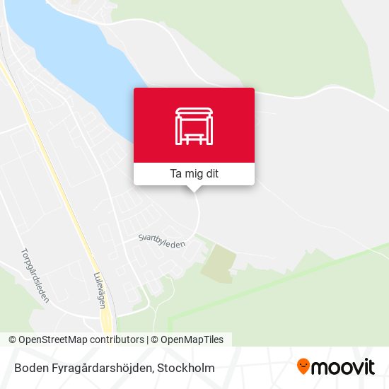 Boden Fyragårdarshöjden karta
