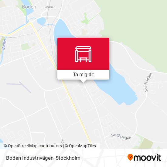 Boden Industrivägen karta