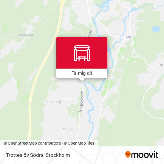 Trotteslöv Södra karta