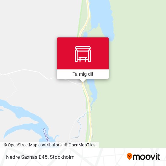 Nedre Saxnäs E45 karta