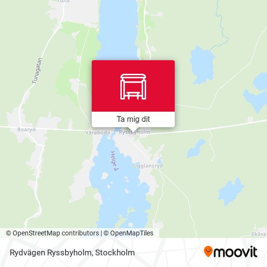 Rydvägen Ryssbyholm karta