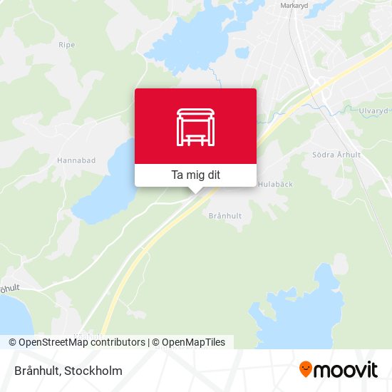 Brånhult karta