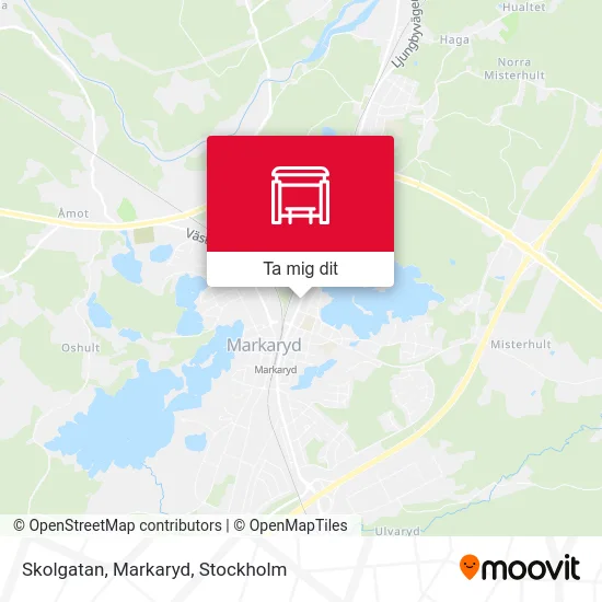 Skolgatan, Markaryd karta