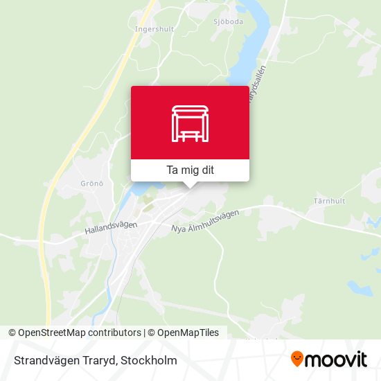 Strandvägen Traryd karta