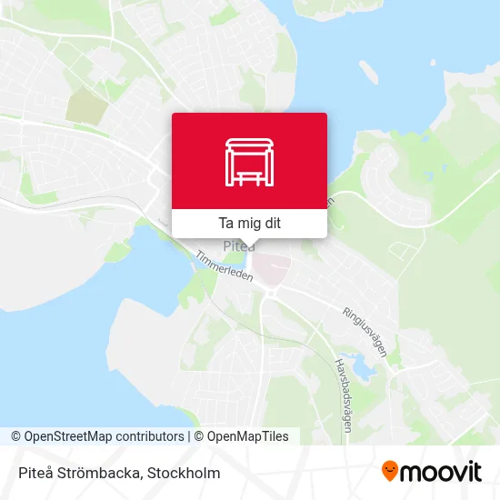 Piteå Strömbacka karta