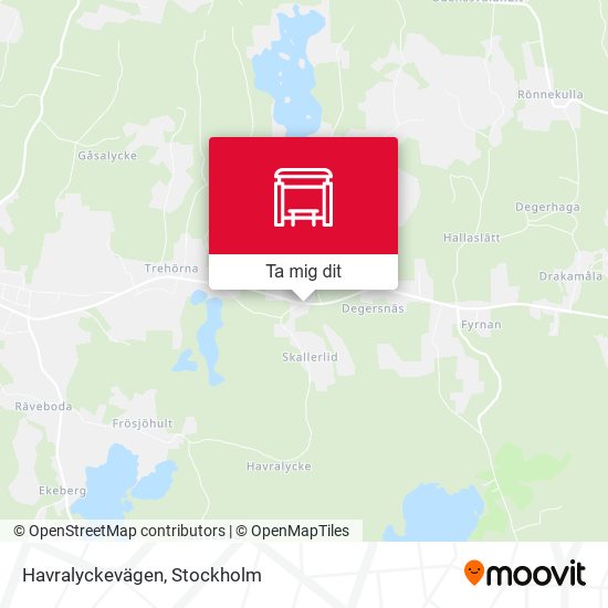 Havralyckevägen karta