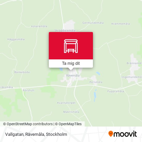Vallgatan, Rävemåla karta