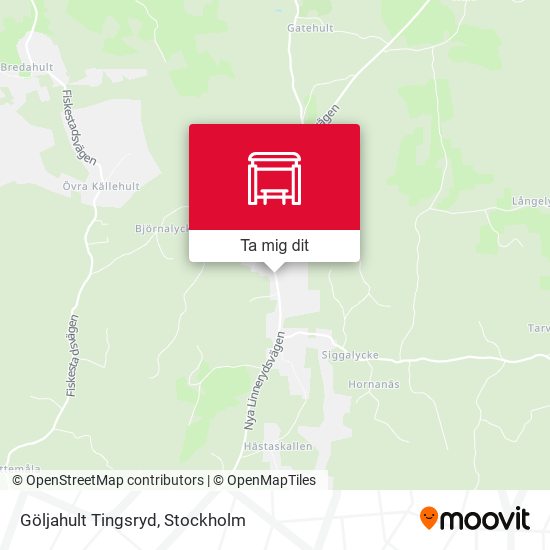 Göljahult Tingsryd karta