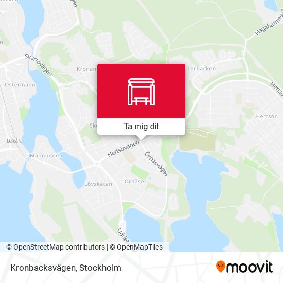 Kronbacksvägen karta