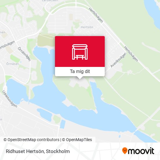Ridhuset Hertsön karta
