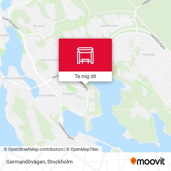 Germandövägen karta