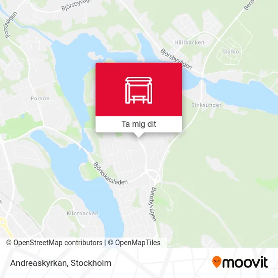 Andreaskyrkan karta