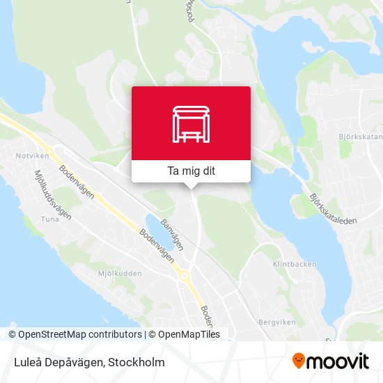 Luleå Depåvägen karta