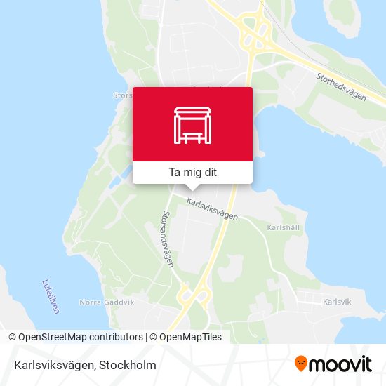 Karlsviksvägen karta