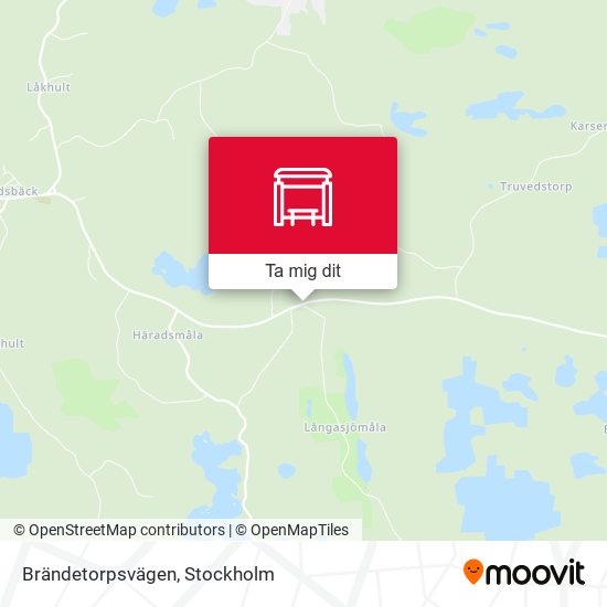 Brändetorpsvägen karta