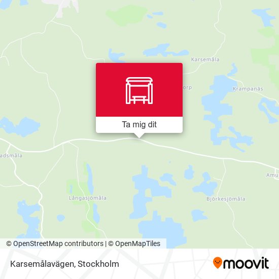 Karsemålavägen karta