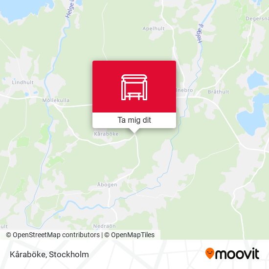 Kåraböke karta