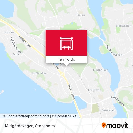 Midgårdsvägen karta