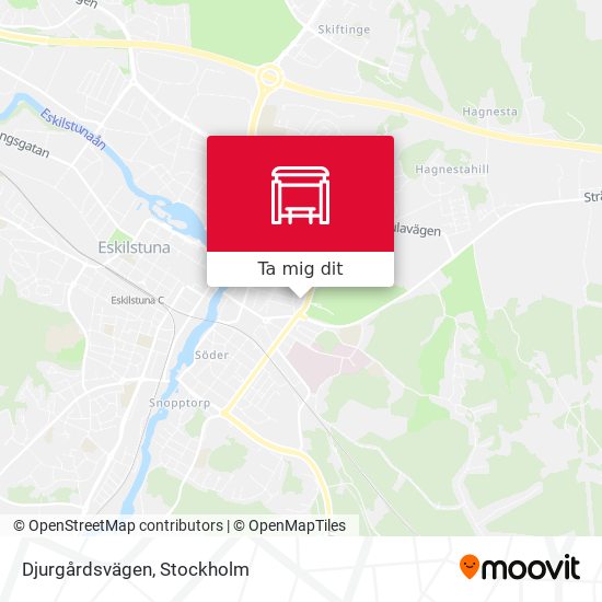 Djurgårdsvägen karta