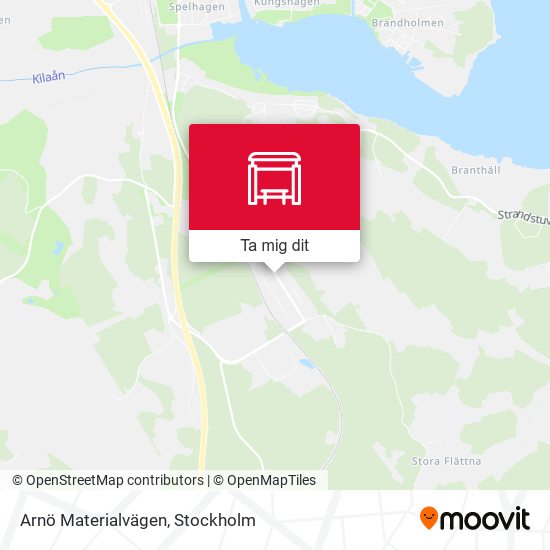 Arnö Materialvägen karta