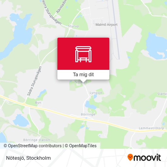 Nötesjö karta