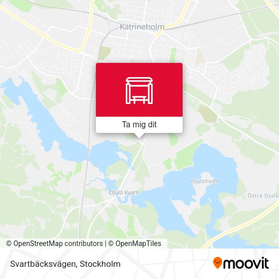 Svartbäcksvägen karta