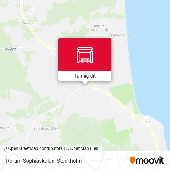 Rörum Sophiaskolan karta