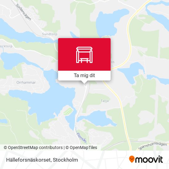 Hälleforsnäskorset karta