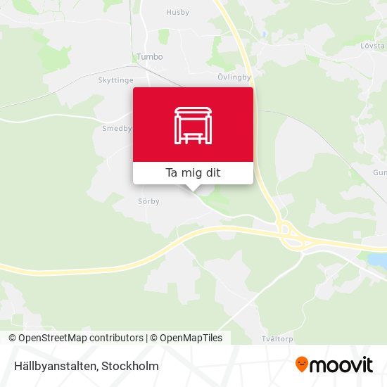 Hällbyanstalten karta