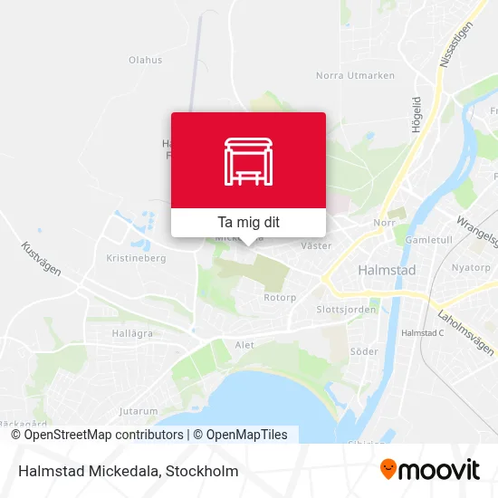 Halmstad Mickedala karta