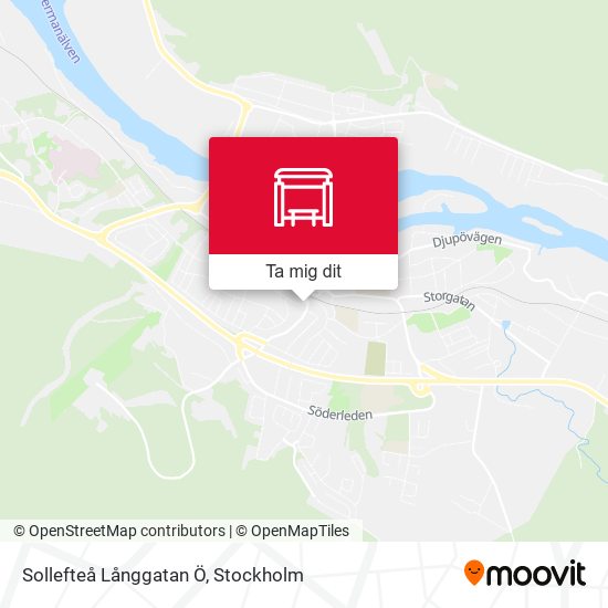 Sollefteå Långgatan Ö karta