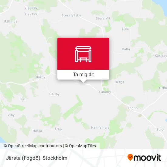 Järsta (Fogdö) karta