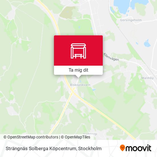 Strängnäs Solberga Köpcentrum karta