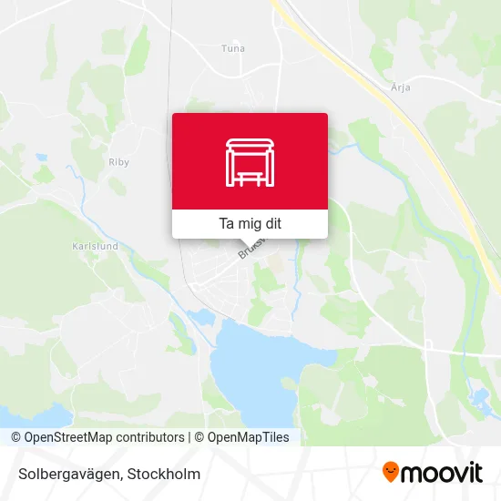 Solbergavägen karta